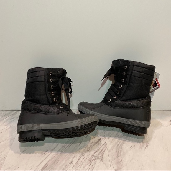 New! Pajar Selma Waterproof Black Duck Boot 6 L - Picture 4 of 12